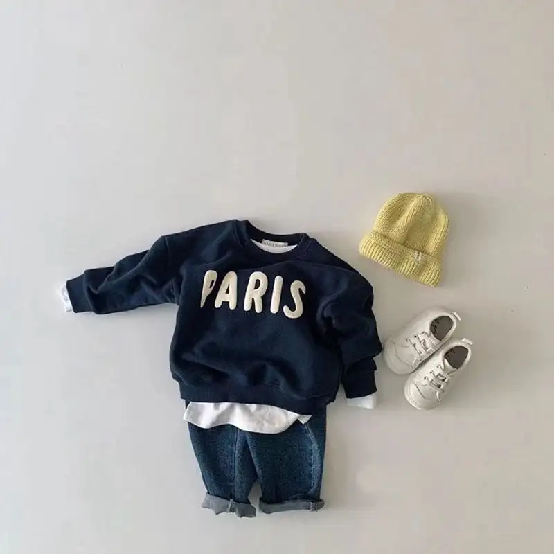 Children's Alphabet Sweater Foreign Style Pullover