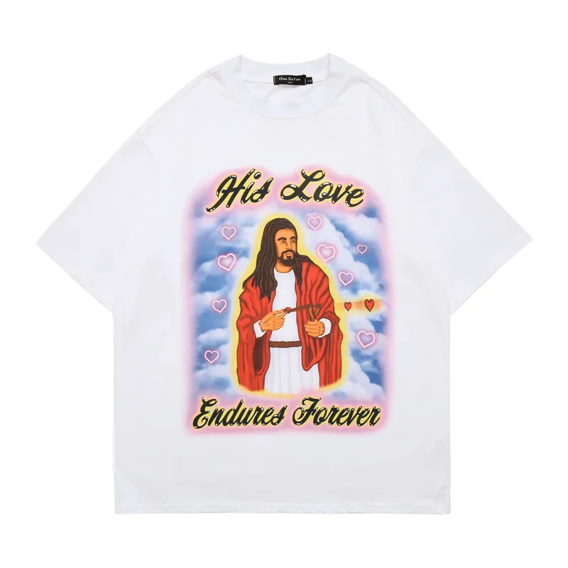 Youth Street Casual Round Neck Half Sleeve Men - 5066White
