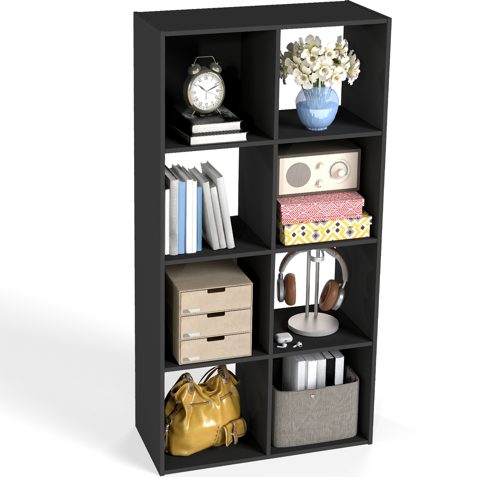 Cube Storage Organizer - Open Cube Bookshelf With Removable Back Panels, Display Storage Bookcase For Living Room, Bedroom, Entrance Hall image 6