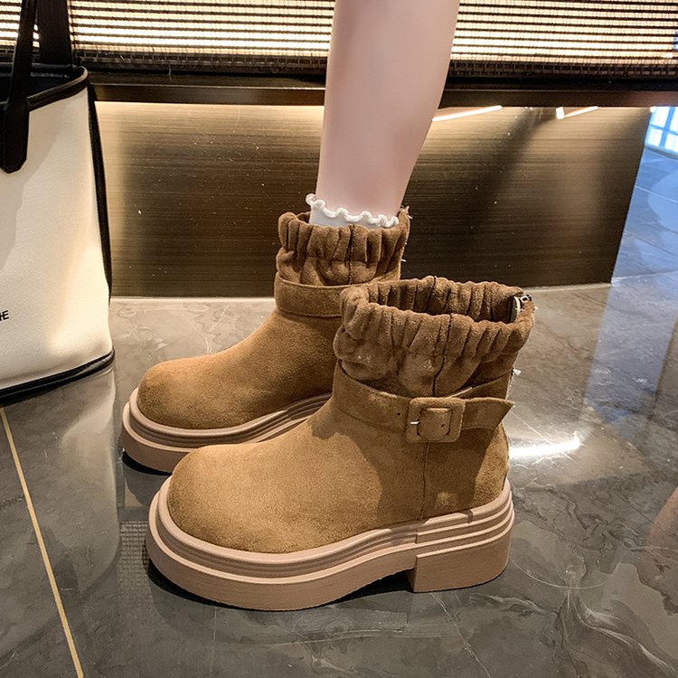 Faux Suede Ankle Boots, picture 3 of 3