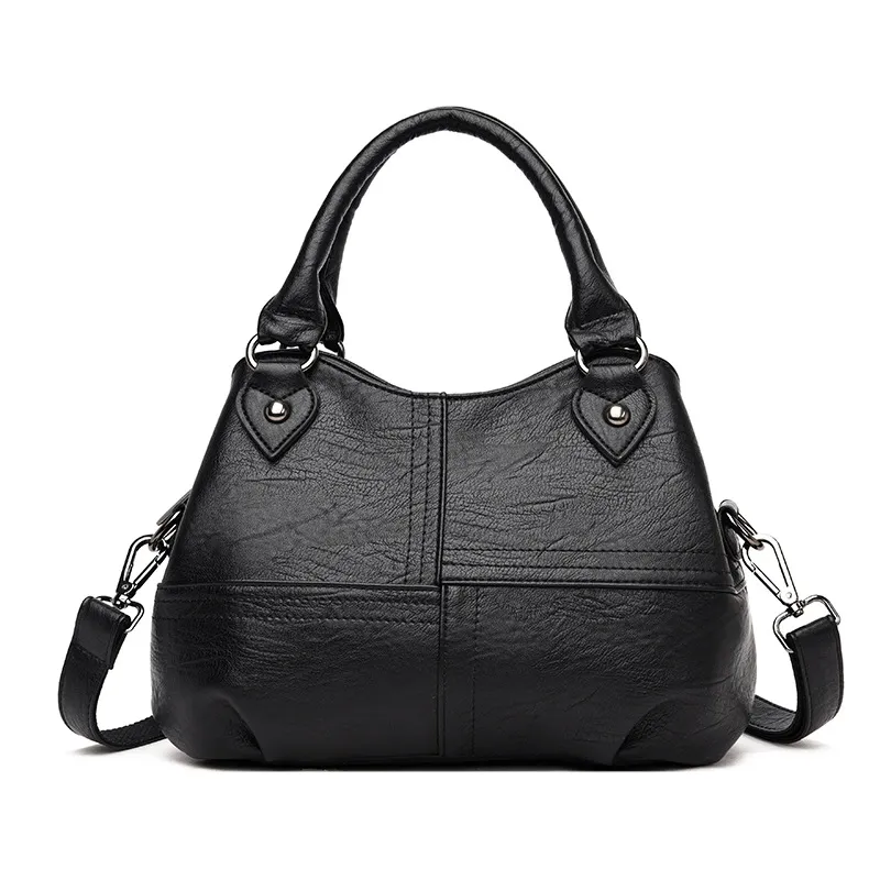 Simple Stylish Atmospheric Single-shoulder Messenger Bag Tide - Black