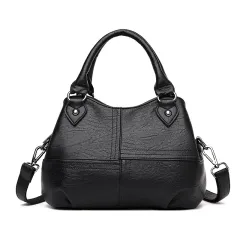 Simple Stylish Atmospheric Single-shoulder Messenger Bag Tide - Black - View 1
