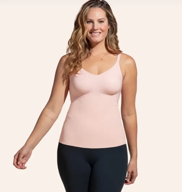Slim Fit Nylon Ladies Bottoming Shirt With Adjustable Straps Skin Tone Xl - Shop at LoveMi