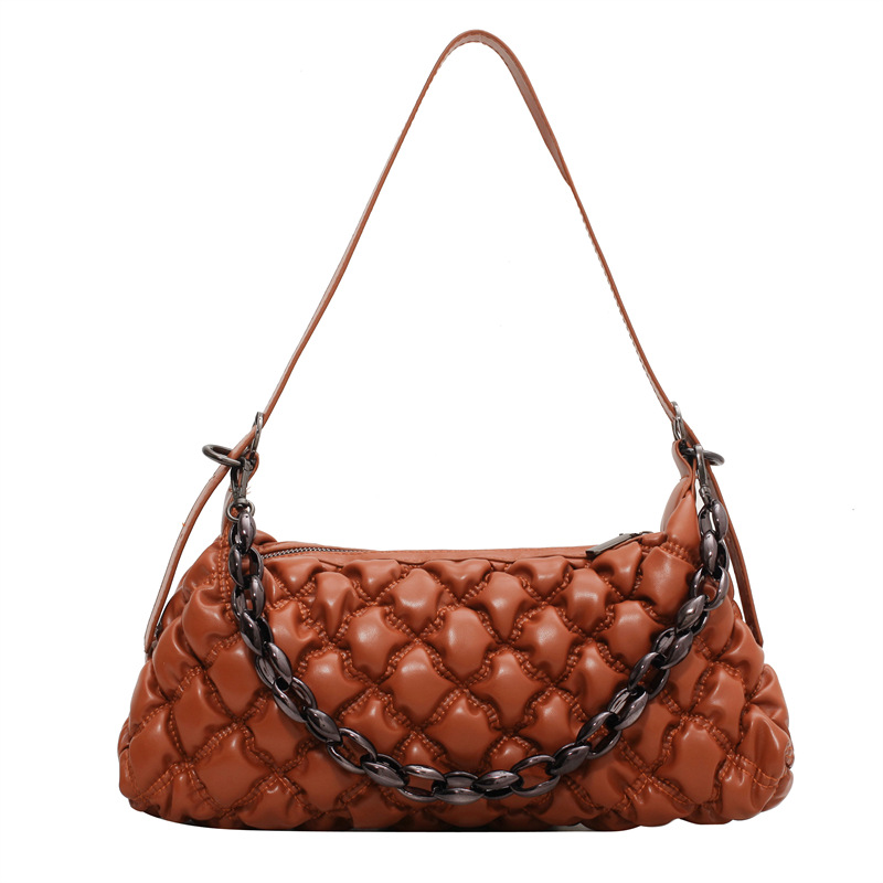 Title 6, Borsa Sottospalla con Motivo Ananas Plaid Diama...