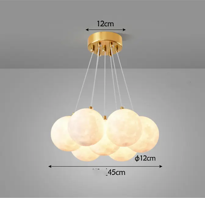 Nordic Modern Minimalist Creative Moon Bubble Living