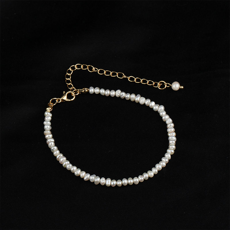 Ju Jingyi's Same Freshwater Pearl Bracelet Simple Korean Version Of Ins Design Niche Jewelry Bracelet For Girlfriend