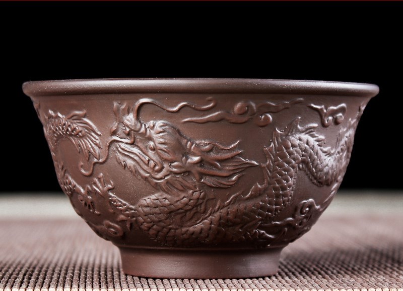 Title 4, Purple sand embossed tea cup