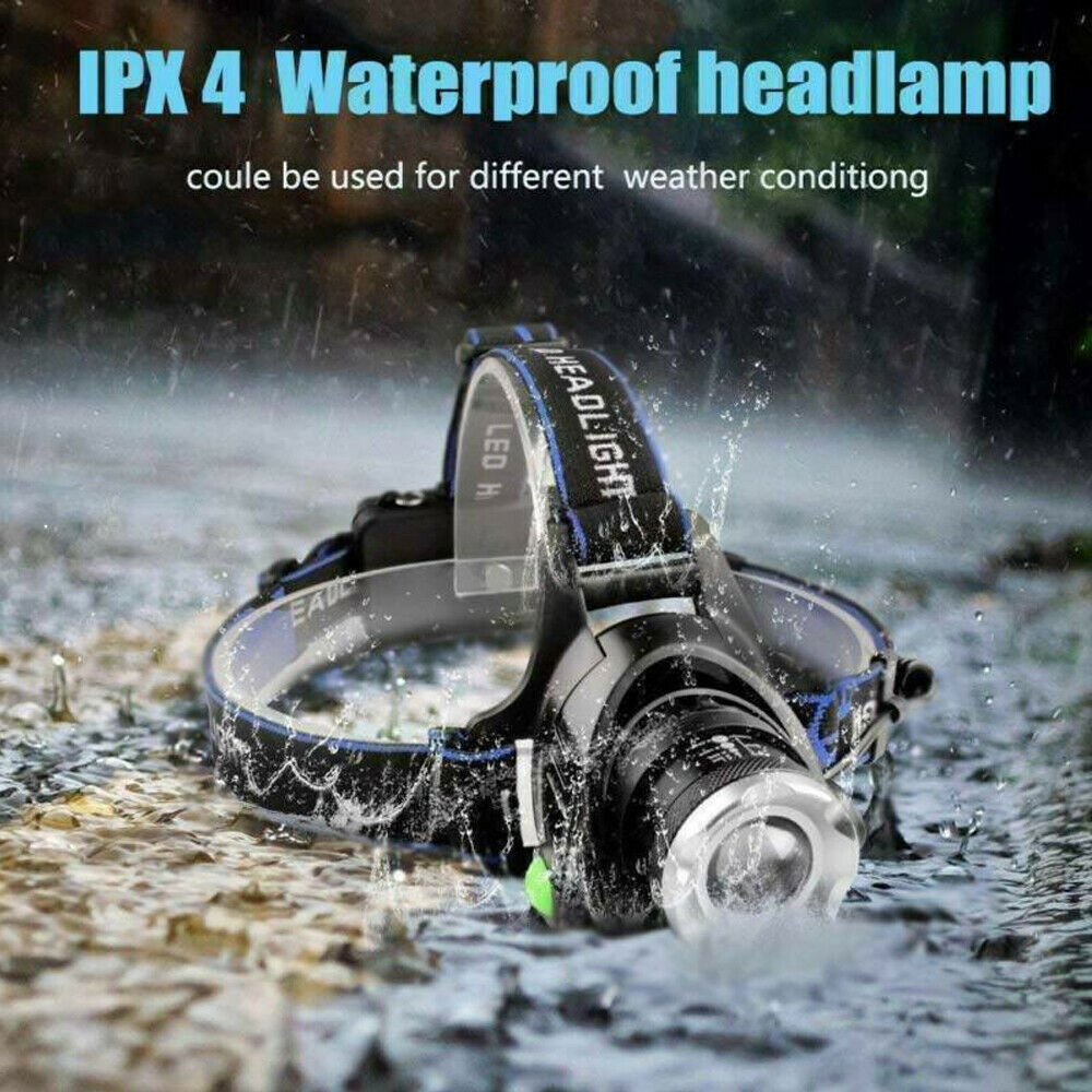 99000000LM Powerful Headlamp LED Head Torch USB Rechargeable Headlight Lamp — image 11