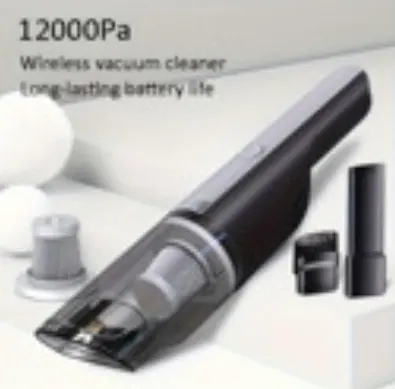 Wireless Silver Car Vacuum Cleaner