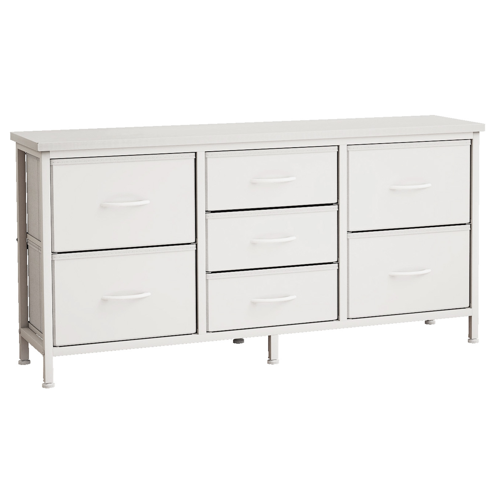 Drawer Dresser For Bedroom, Drawers With Wooden Top Metal Frame image 2