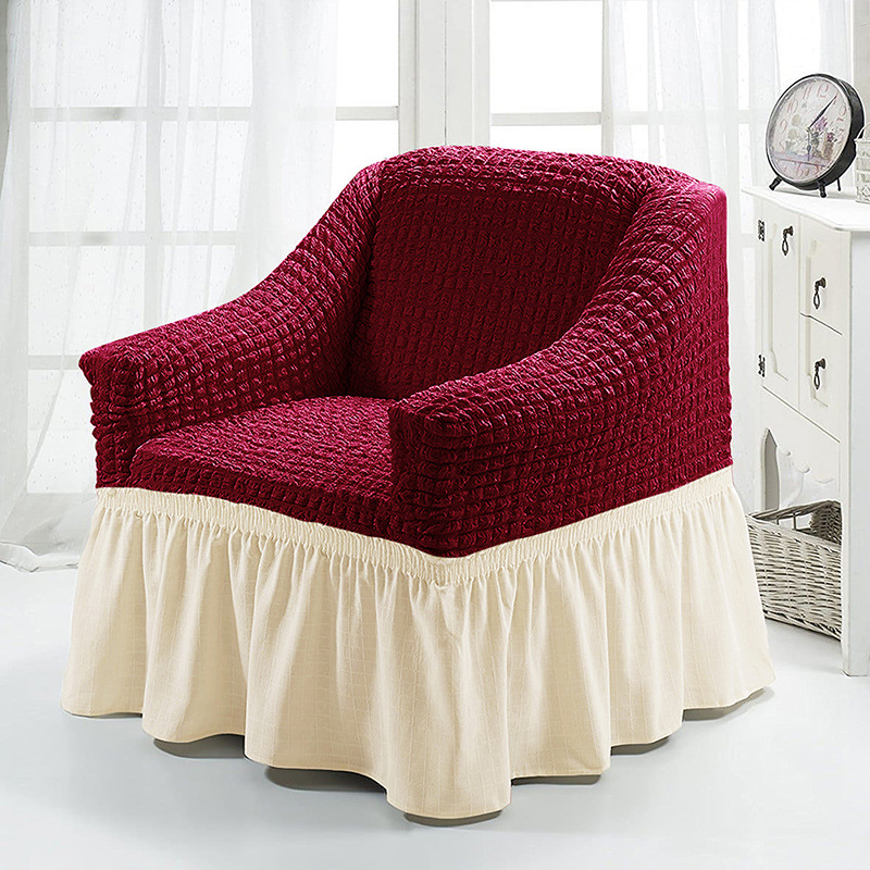 Wine red wax white double spel