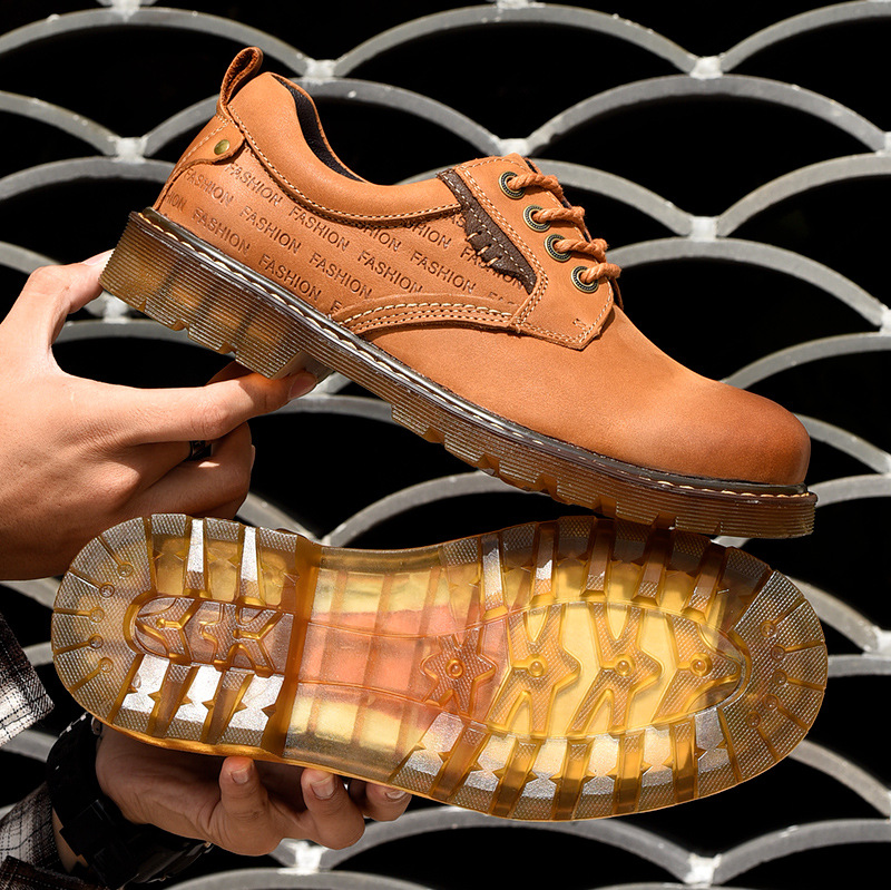 Casual Trendy Shoes Men's Low-cut Lace-up Plus Size Fashion