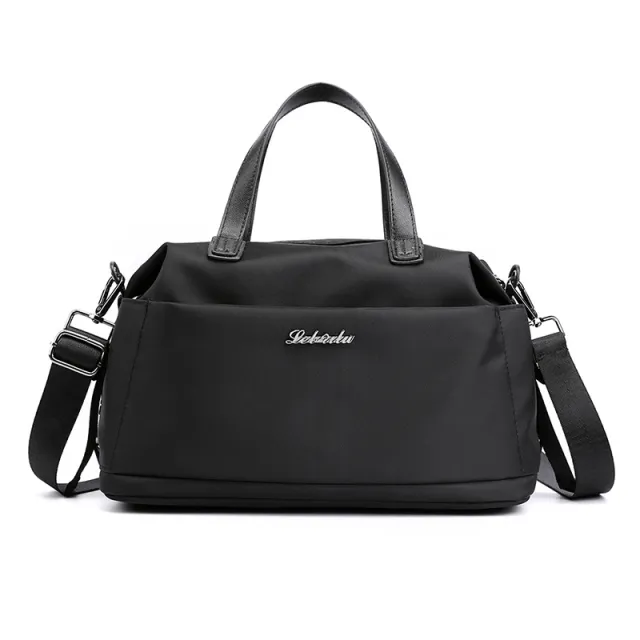 Travel Backpack Large Capacity Water Repellent Diagonal Handbag Black - Shop at LoveMi