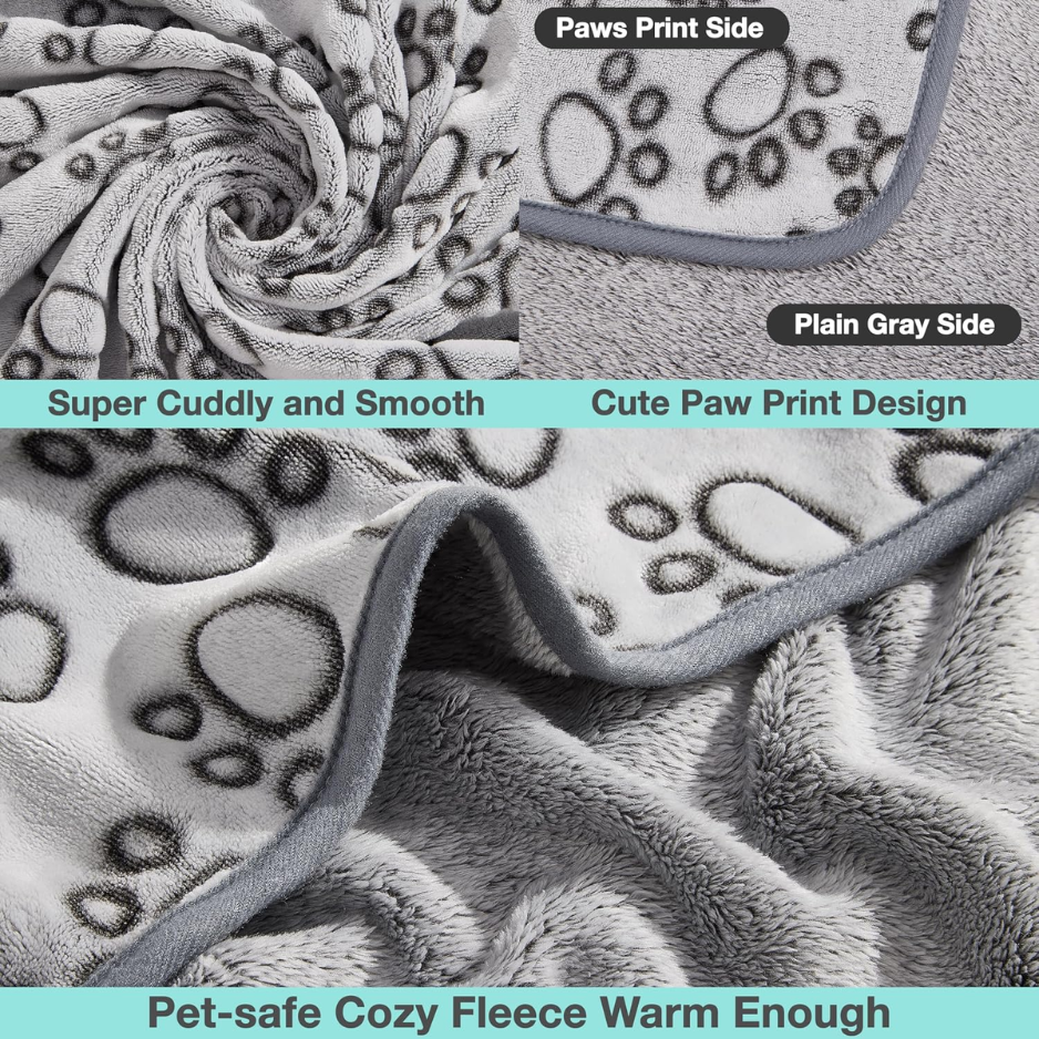 Premium Soft Dog Blanket Washable, 40x32 Cat Blanket For Indoor Cats Large Medium Small Dog Puppy 3