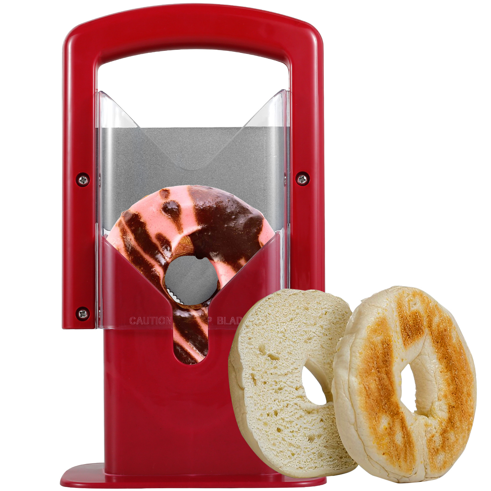 Title 7, Bagel Cutter Slicer With Safety Handle Househol...