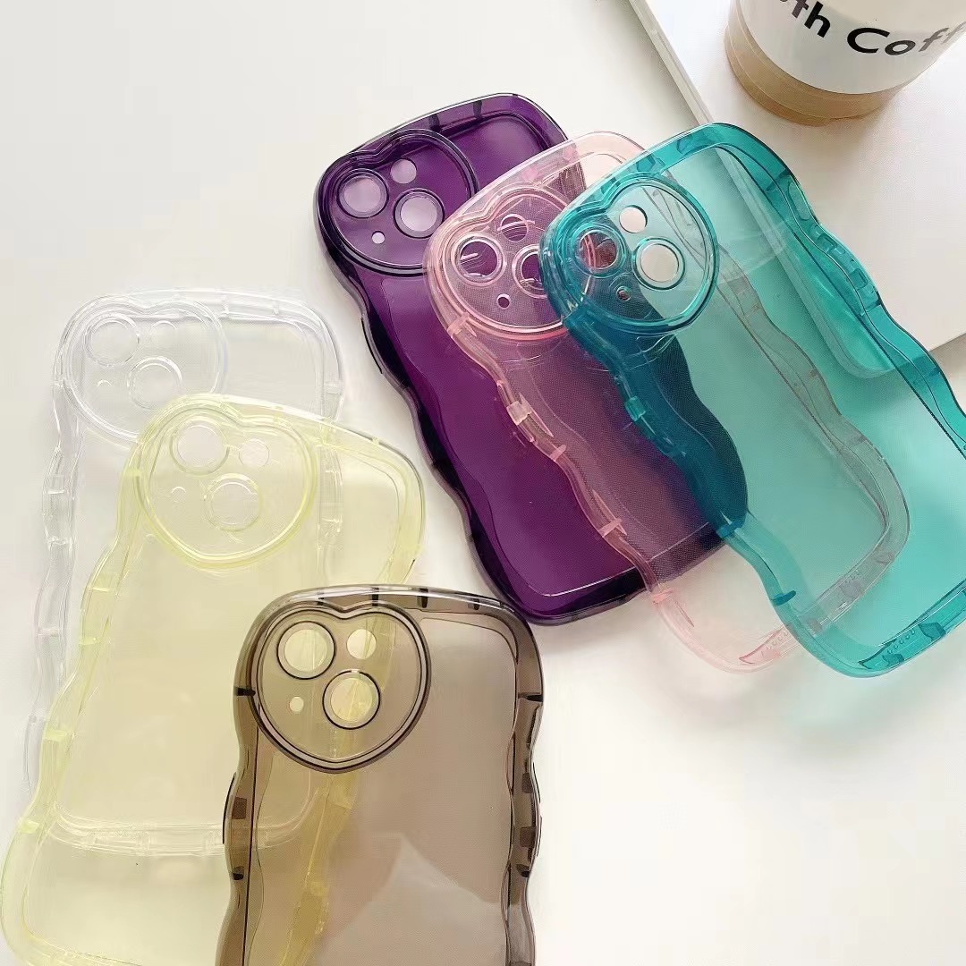 Wave Pattern Summer Clear Candy Shell Case - Image 3