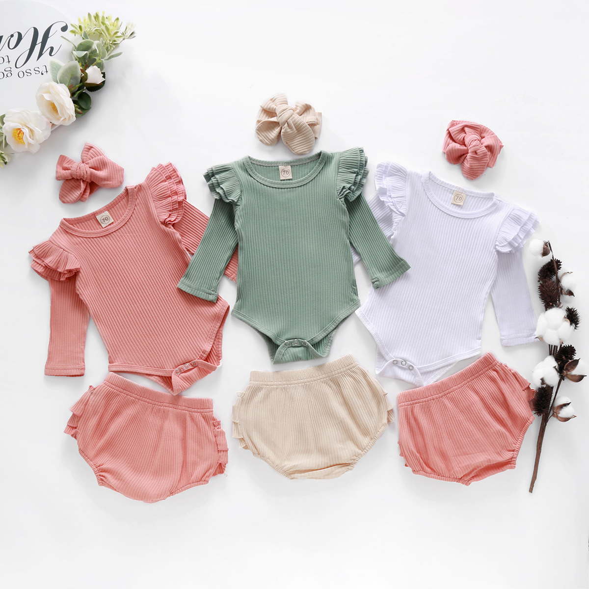 Spring And Autumn Flying  Long Sleeve Jumpsuit Lace Pants