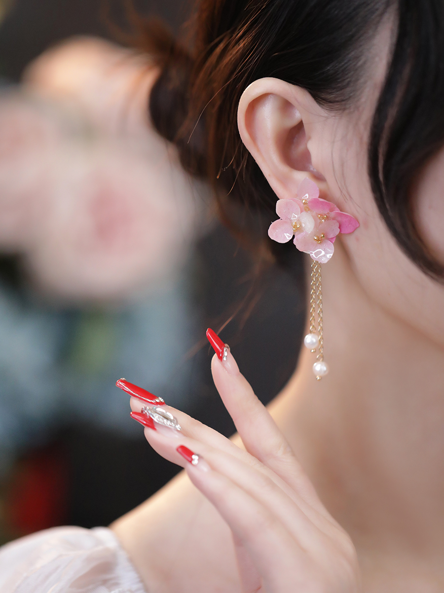 Title 5, Preserved Flower Earrings for Women, Small and ...