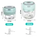 Mini Electric Garlic Chopper USB Charging Ginger Masher Machine Sturdy Durable Chili Vegetable Crusher Kitchen Tool view 6