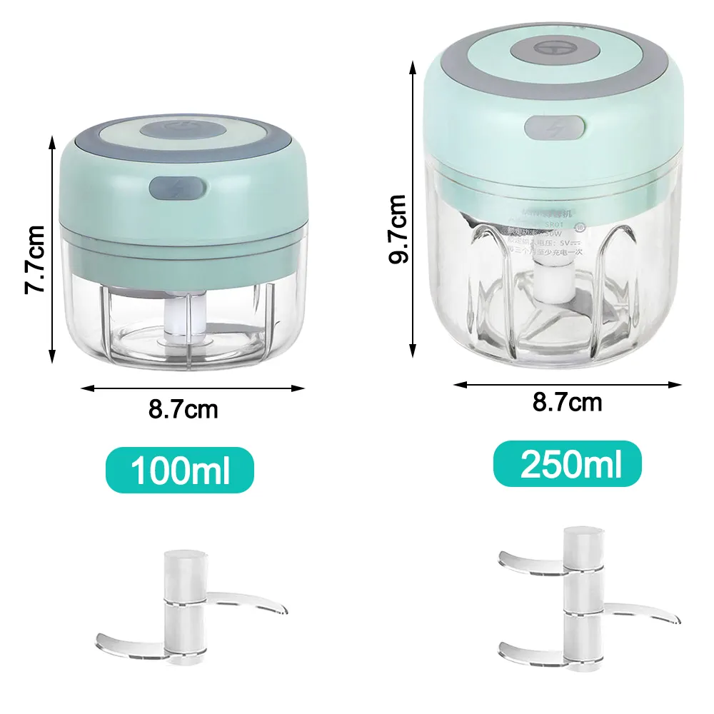 Mini Electric Garlic Chopper USB Charging Ginger