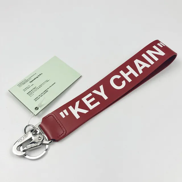 Letter Printing Electroplating Pendant Keychain Wine Red - Shop at LoveMi