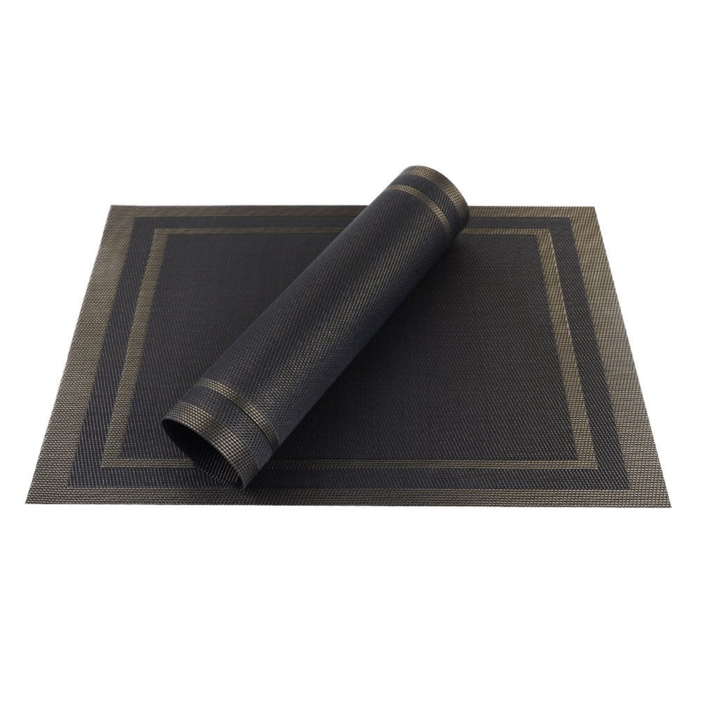 European Heat Insulation Pad Western Food Double Frame Pvc Placemat