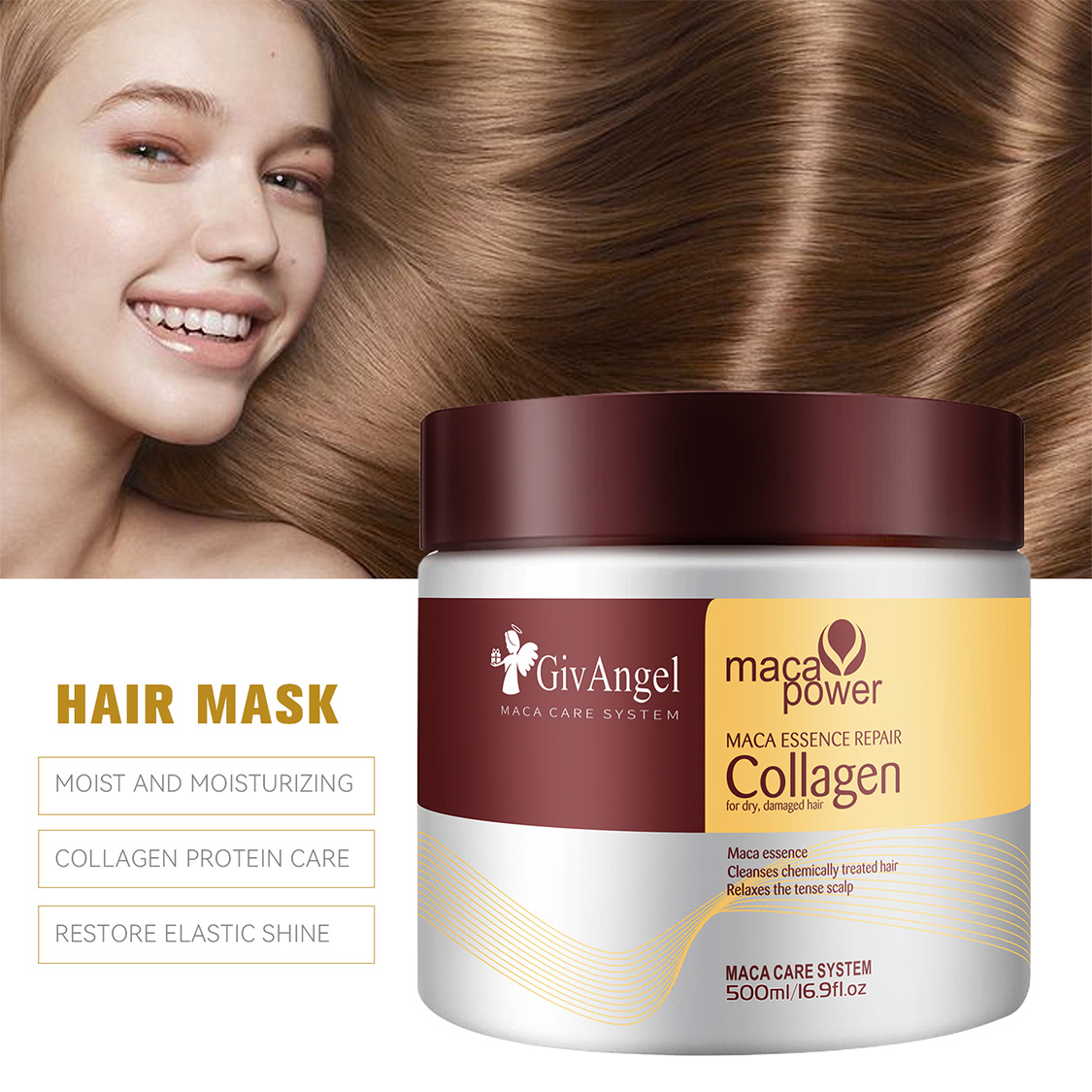 Collagen Hair Mask for Dry Damaged Hair. Intensive Nourishment: Our Nourishing Collagen Hair Mask and Deep Nourishing Magical Hair Mask are specifically formulated to provide intense nourishment to dry, damaged hair. These hair masks work to strengthen an