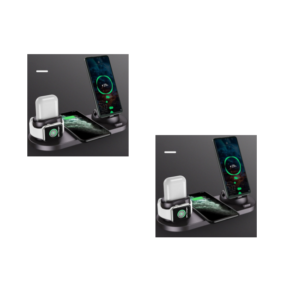 Digital LED Alarm Clock Night Light Magnetic Wireless Charger - Image 7
