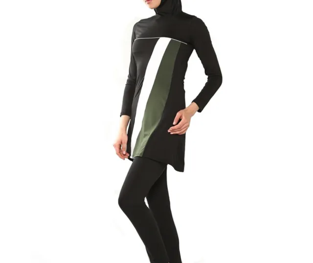 Conservative And Quick drying Slim fit Swimsuit Without Rims And No Chest Pad Black - Shop at LoveMi