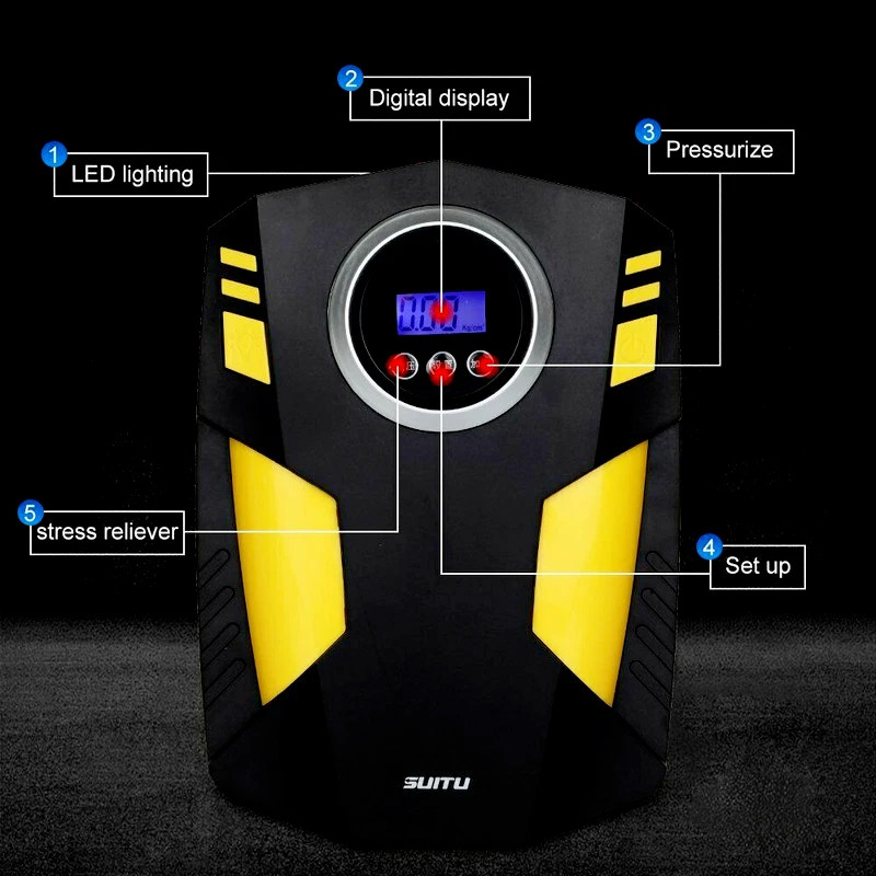 Digital Electric Car Tyre Inflator Pump Portable 150PSI Air Compressor — image 10