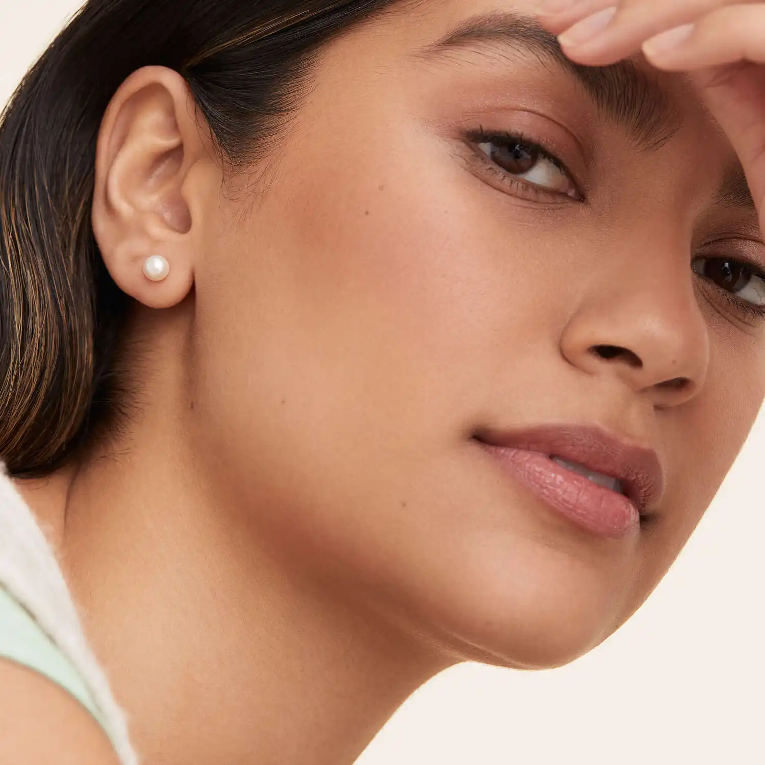 European And American Fashion Simple Pearl Earrings Female