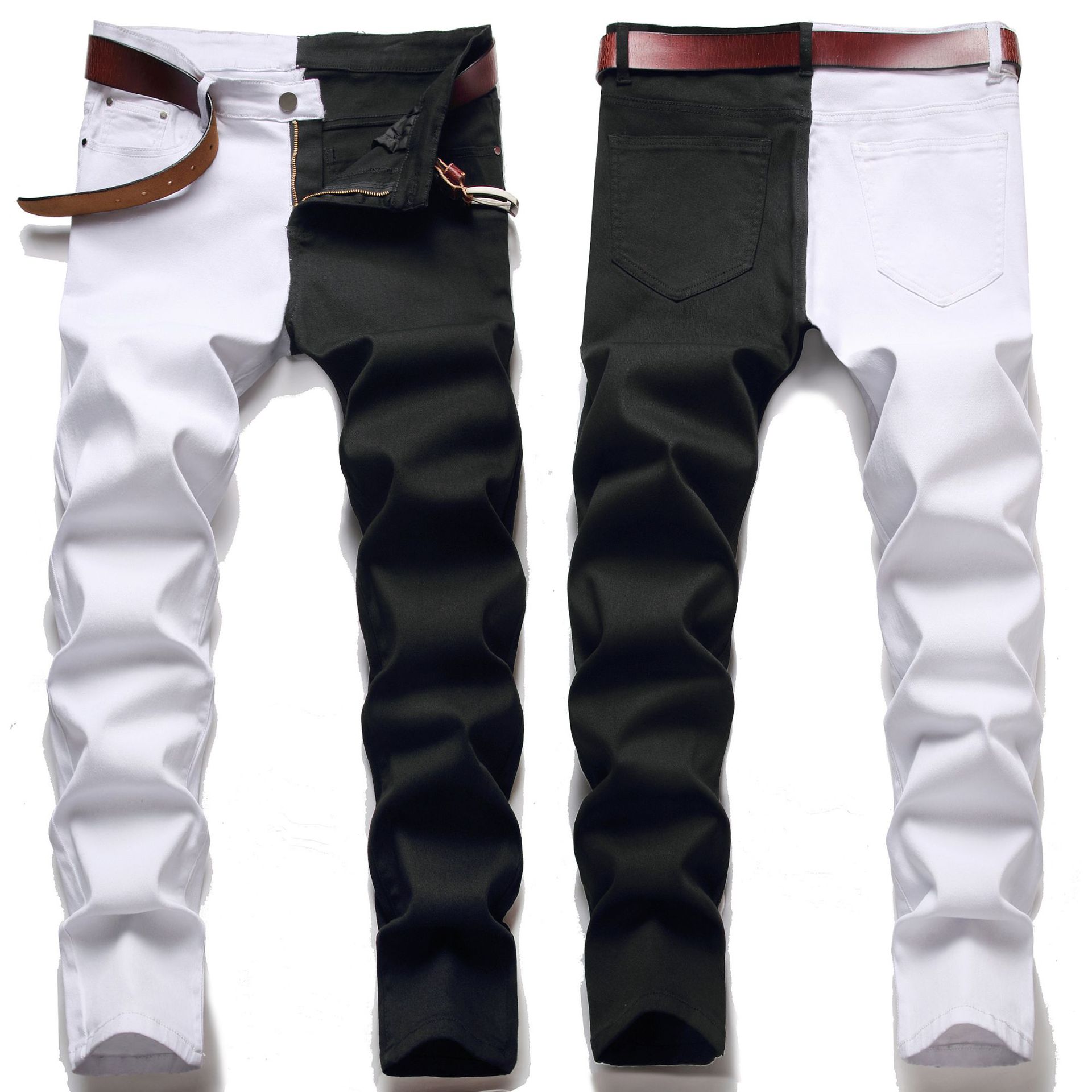 Title 13, Herren Jeans mit Stitching, Micro-Elastic Slim ...