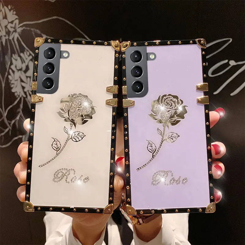 Diamond Rose For S22PLUS Square Phone Case