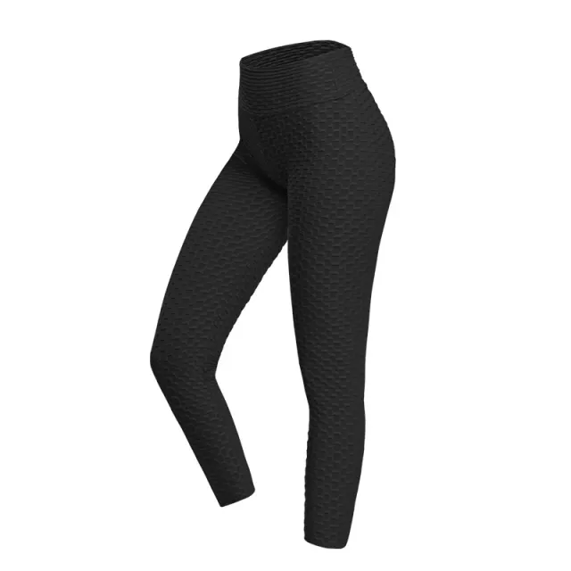 Fitness Yoga Pants Women's Tummy Control High Waist Leggings Running Black - Shop at LoveMi