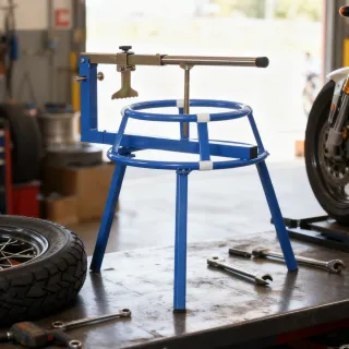 Motorcycle Tire Changing Stand Durable Steel Machine With Adjustable Bead Popper And Leverage Handle For 16'' - 24'' Multi Size, Tikt0k Sale Prohibited