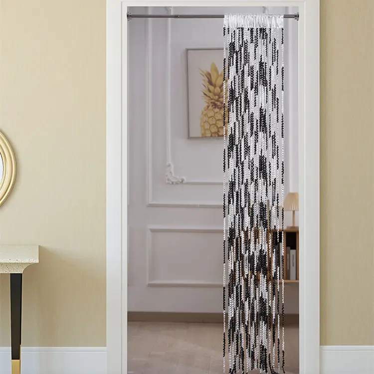 For Living Room Partition Curtain Line Pearl