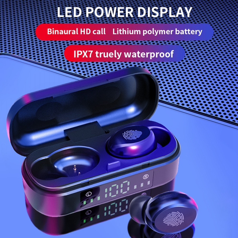 Touch Digital Display Bluetooth Headset Bluetooth Headset Earplugs - Image 3