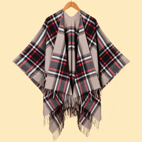 Women's & Men's Autumn Winter Plaid Shawl