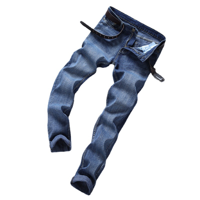 Title 4, Jeans larghi dritti elasticizzati casual da uomo