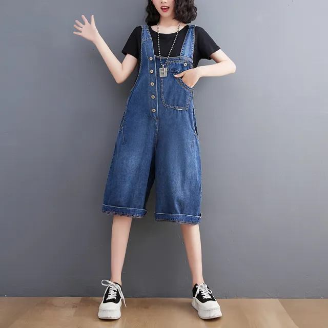 Women's New Real Shot Denim Overalls Five Points Pants - Shop at LoveMi