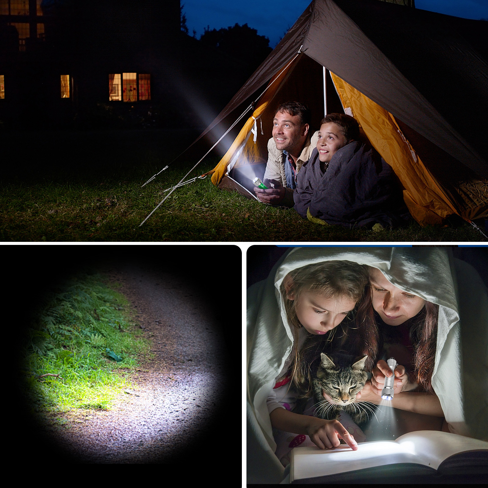 Mini Keychain Light Emergency Night Light Camping Flashlight Portable LED Torch Aluminum Keyring - Image 8