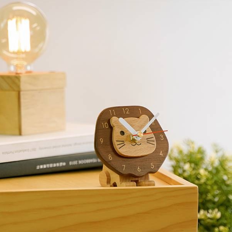 Horloge de bureau Horloge Bureau Bois LionWOOD