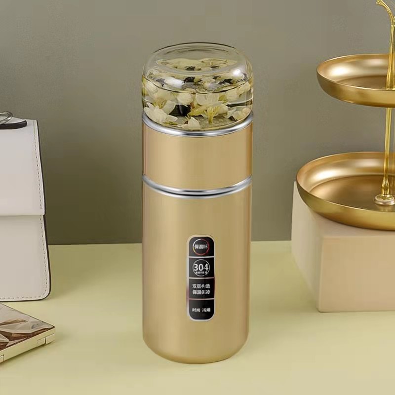 Stainless Steel High Borosilicate Glass Water Cup - Image 5