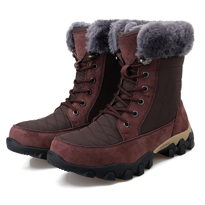 Title 4, Snow Boots British Style Trendy Thick-soled Men...