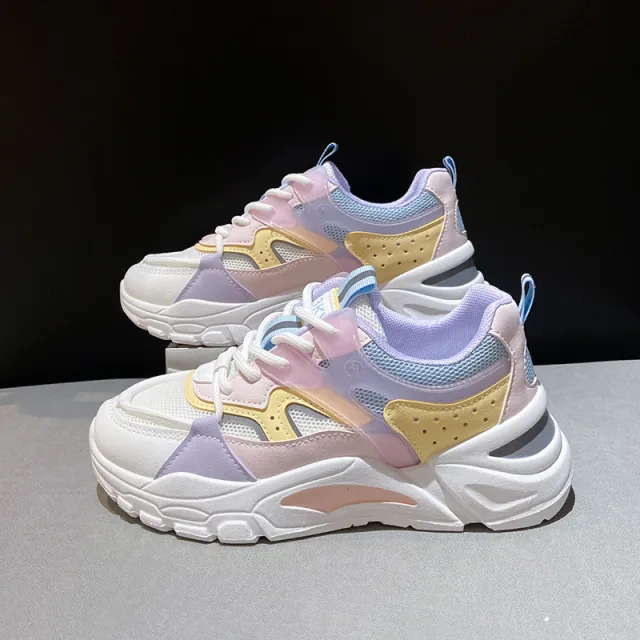 New Breathable Student Running Sneakers Pink - Shop at LoveMi