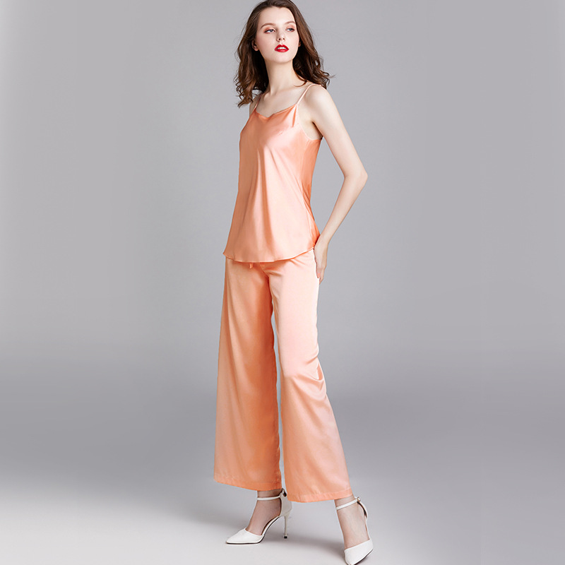 Title 7, Thin silk ladies suspender pajamas set