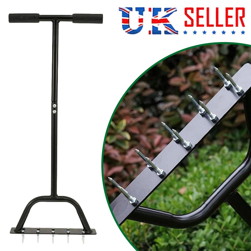 Portable Grass Lawn Garden Aerator Steel Spike Tools UK — image 5