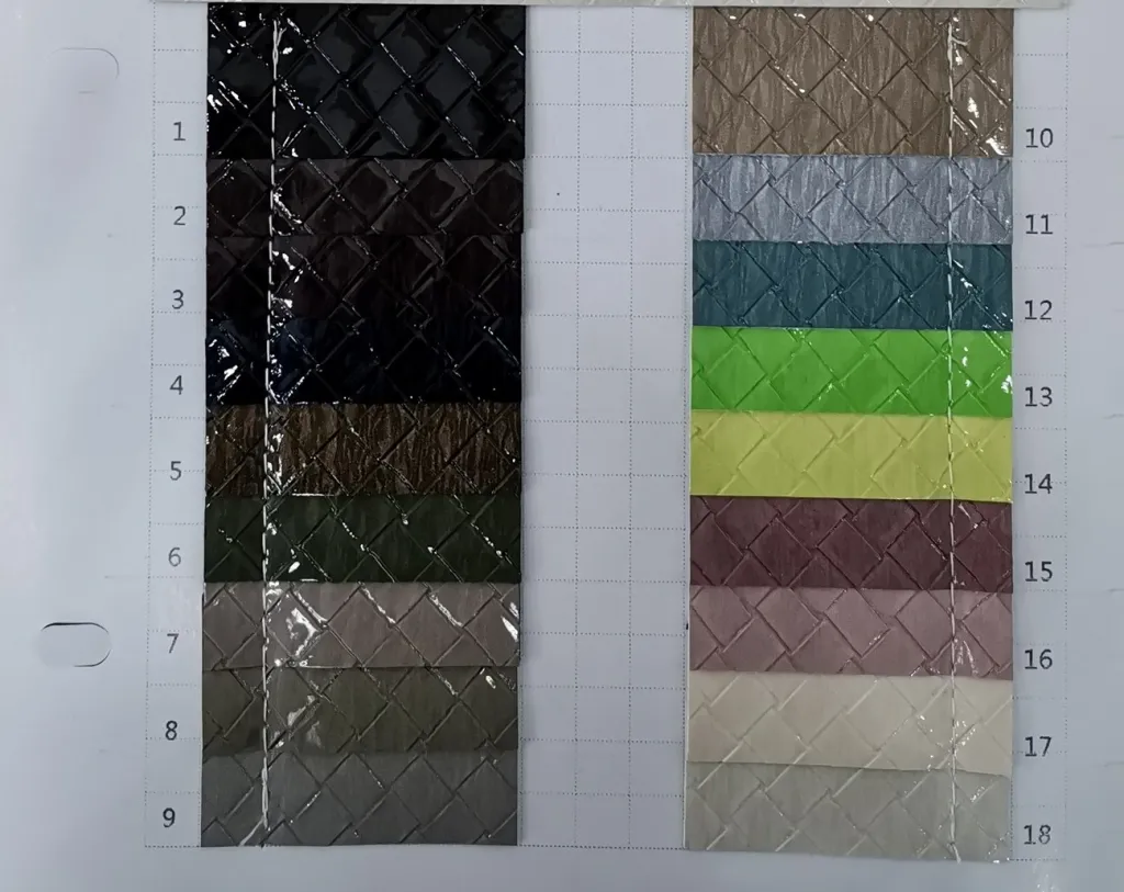 New Pearlescent Braided PU Packaging Leather - 7Color