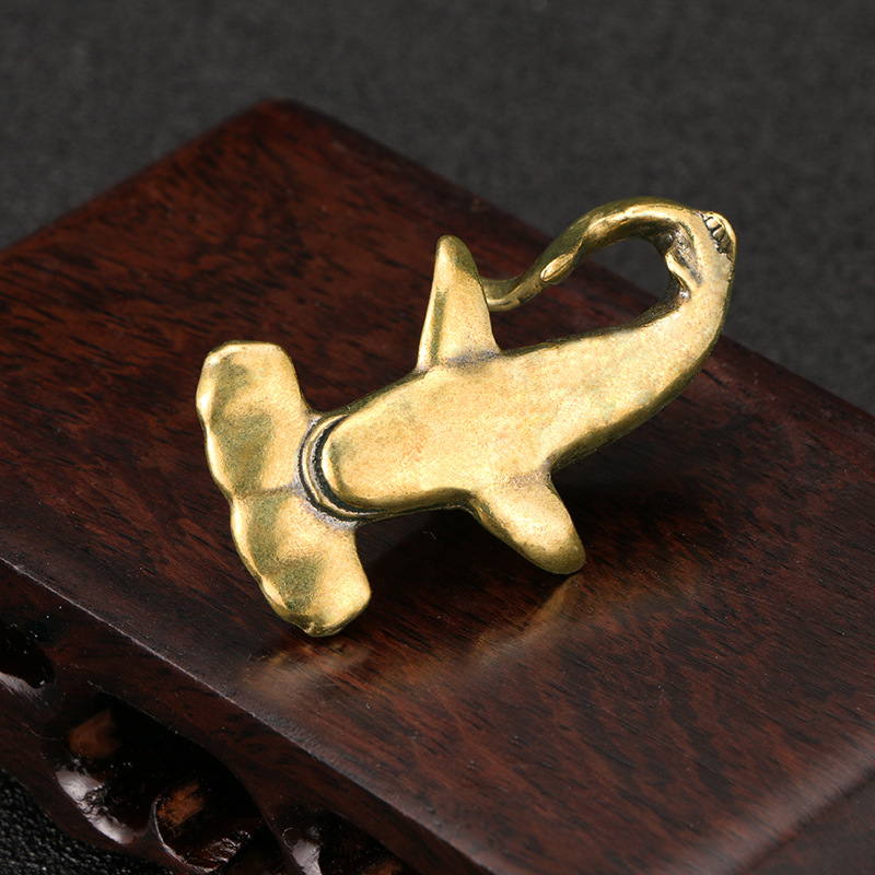 Hammerhead Shark Copper Ornament, picture 2 of 5