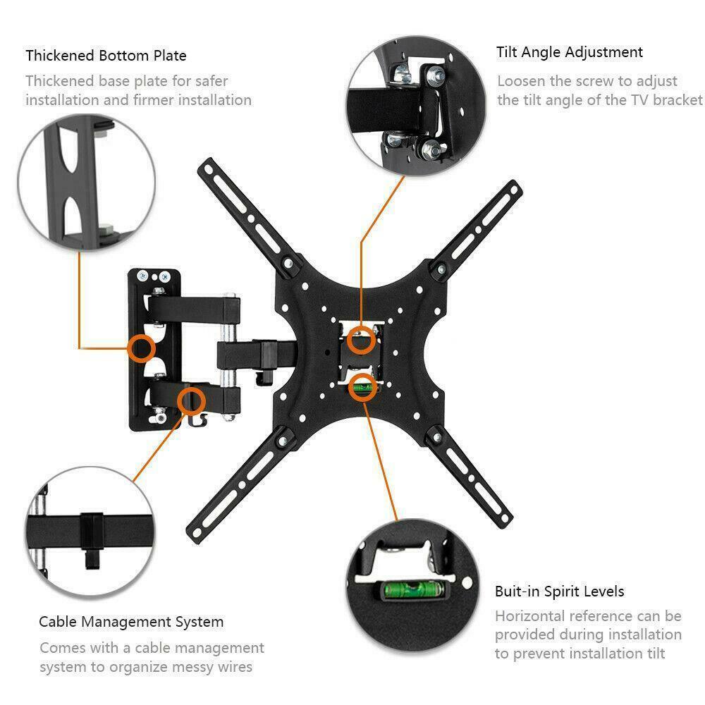 Swivel TV Wall Mount Bracket for 26–55 Inch LCD LED 3D TVs – Tilt Arm UK 6 653c7d51 777c 4884 9260 6fc9af95ebc0